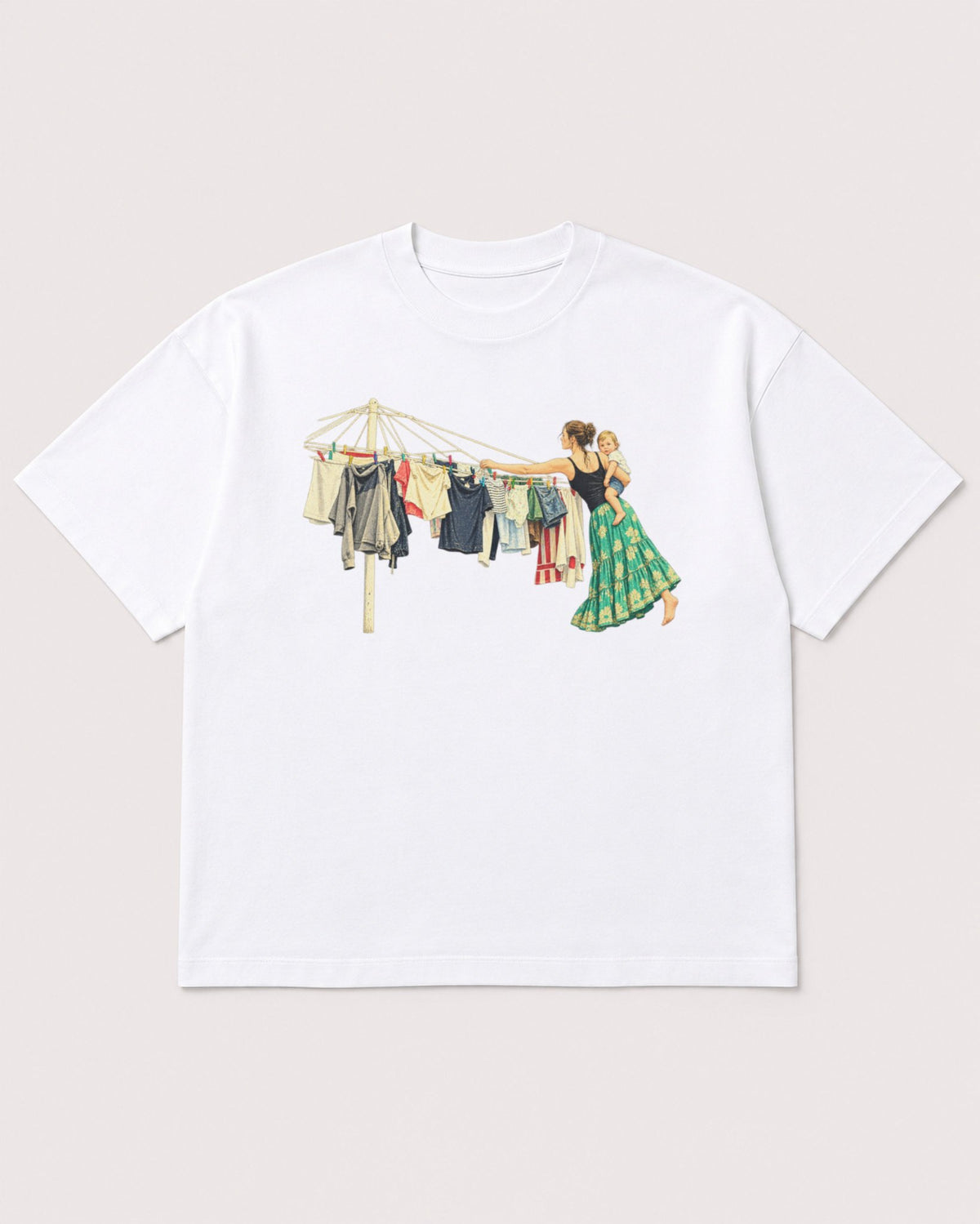Mockup Boxy Heavyweight Tee White product