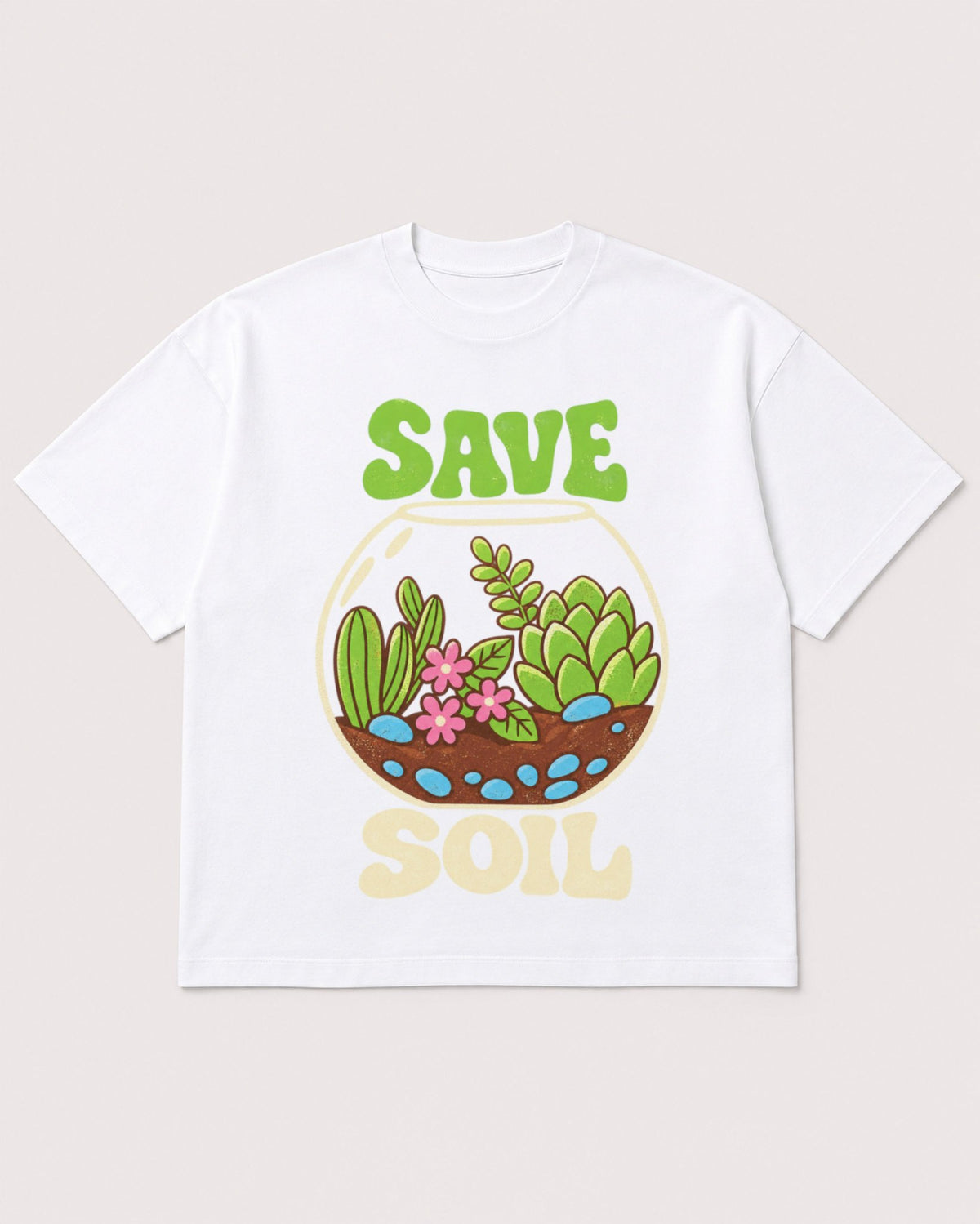 Mockup Boxy Heavyweight Tee White product