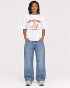 Mockup Boxy Heavyweight Tee White female full-body 15