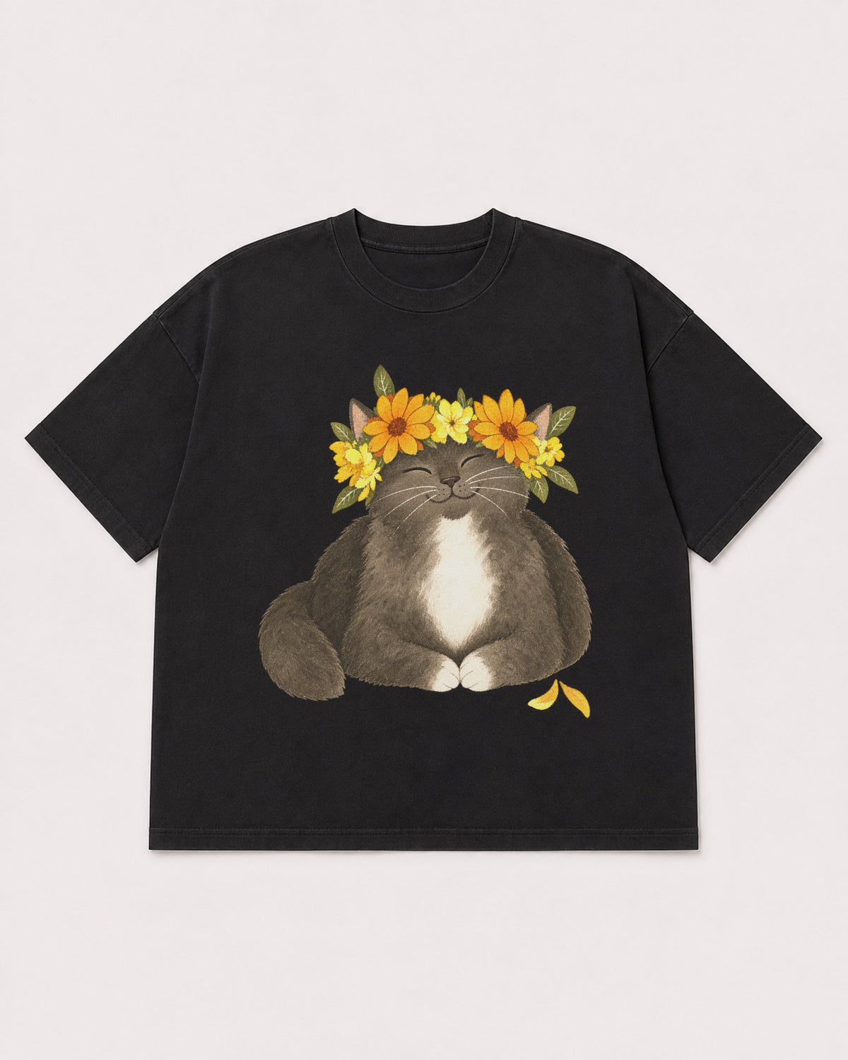Mockup Boxy Heavyweight Tee Black product