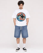 Mockup Boxy Heavyweight Tee White male full-body 03
