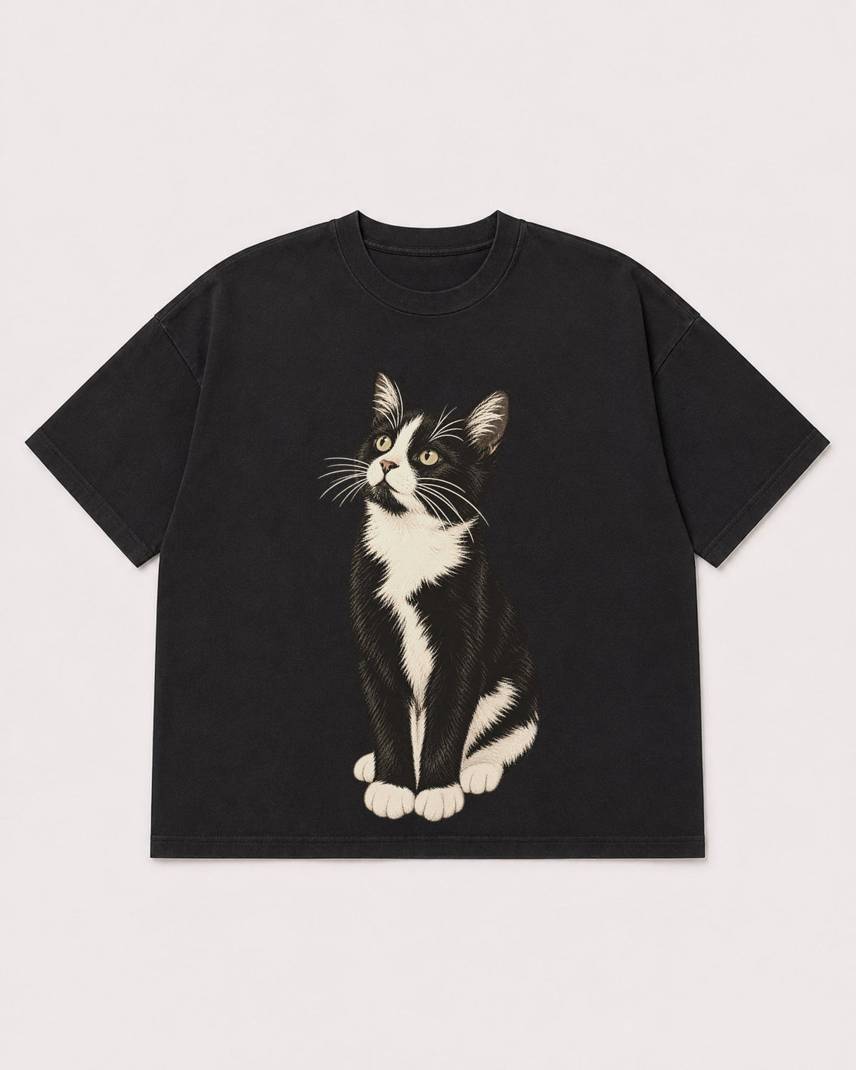 Mockup Boxy Heavyweight Tee Black product