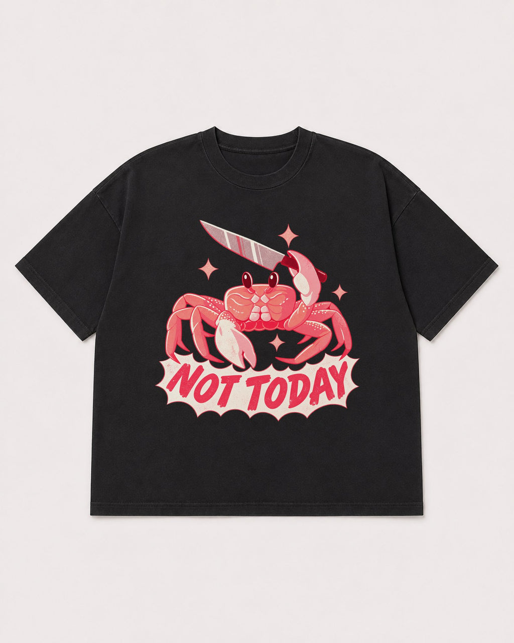Mockup Boxy Heavyweight Tee Black product