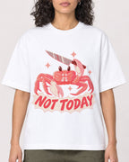 Mockup Boxy Heavyweight Tee White female close-up 27
