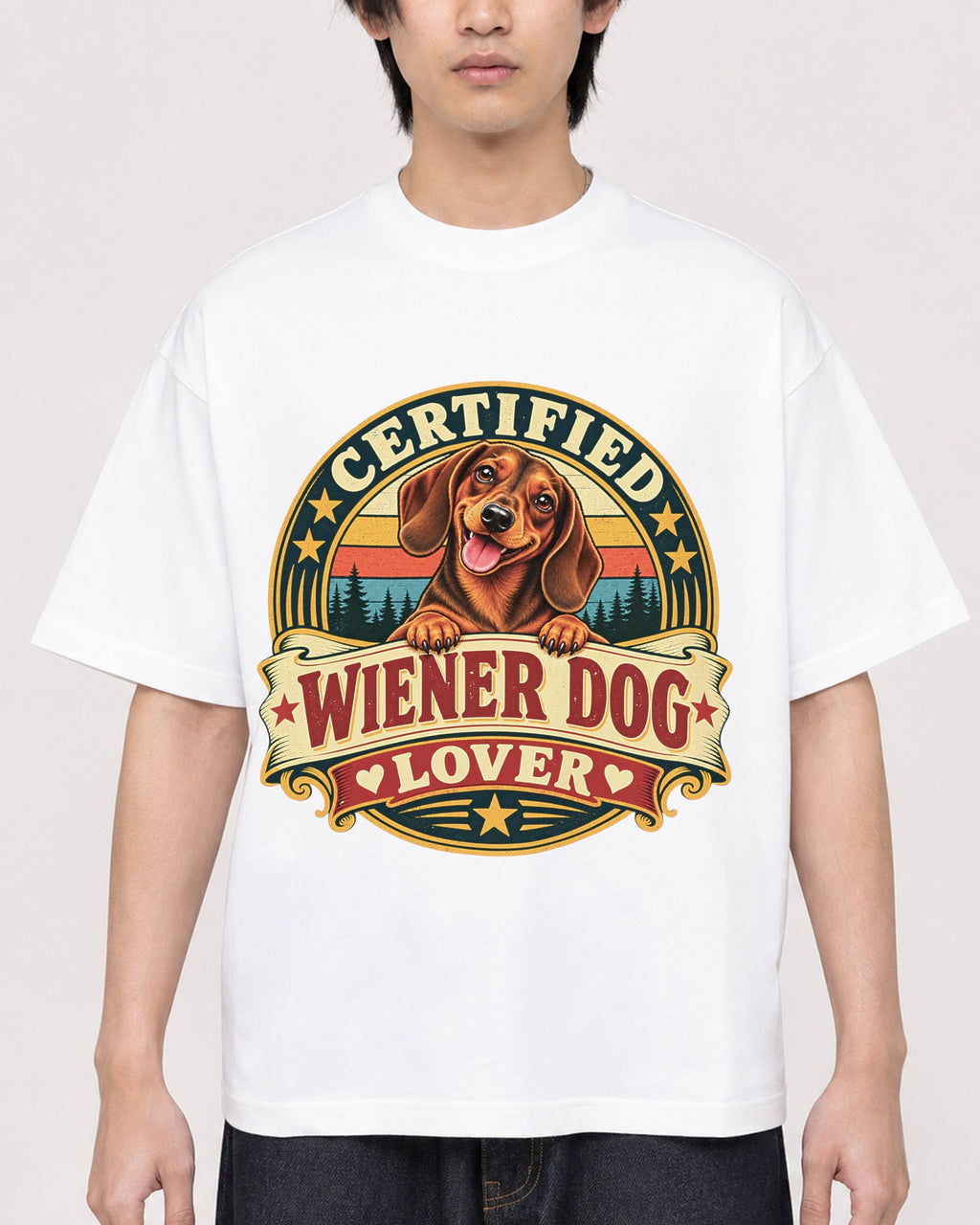 Mockup Boxy Heavyweight Tee White male close-up 11