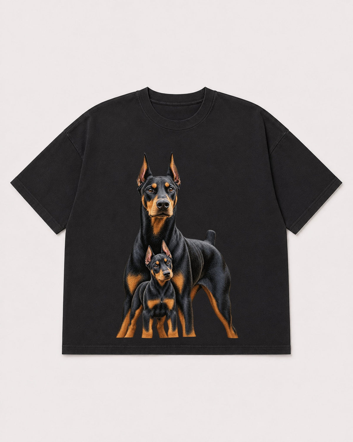 Mockup Boxy Heavyweight Tee Black product