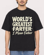 Mockup Boxy Heavyweight Tee Black male close-up 02
