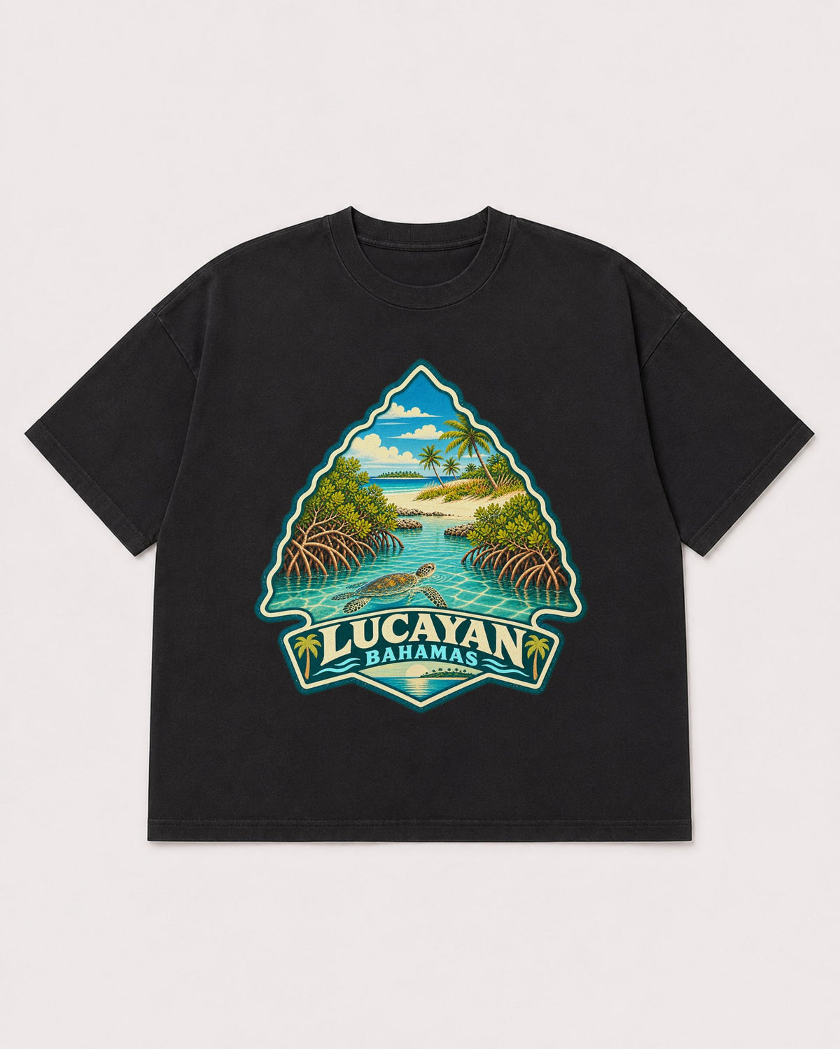 Mockup Boxy Heavyweight Tee Black product