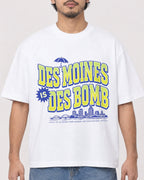 Mockup Boxy Heavyweight Tee White male close-up 02
