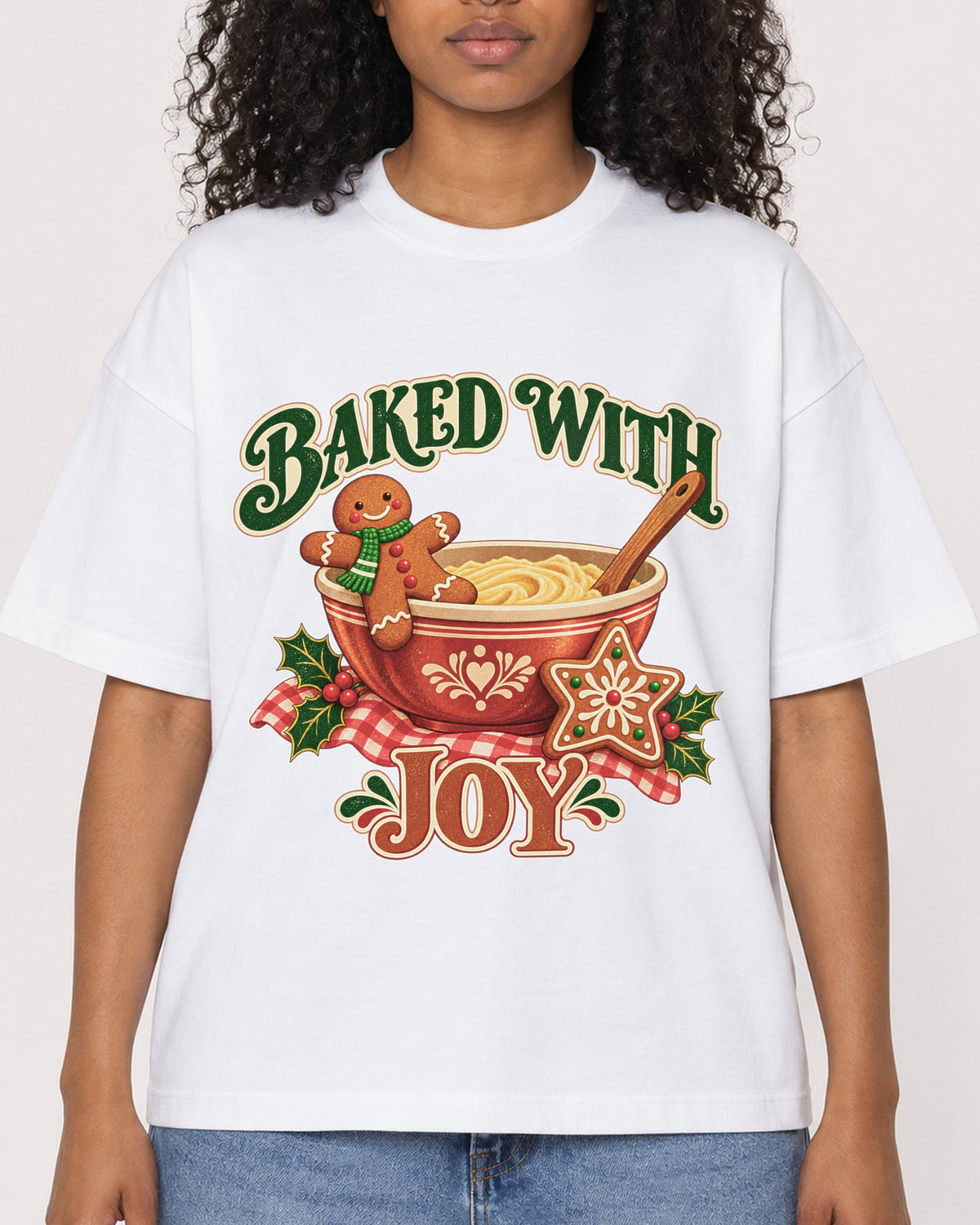 Mockup Boxy Heavyweight Tee White female close-up 05