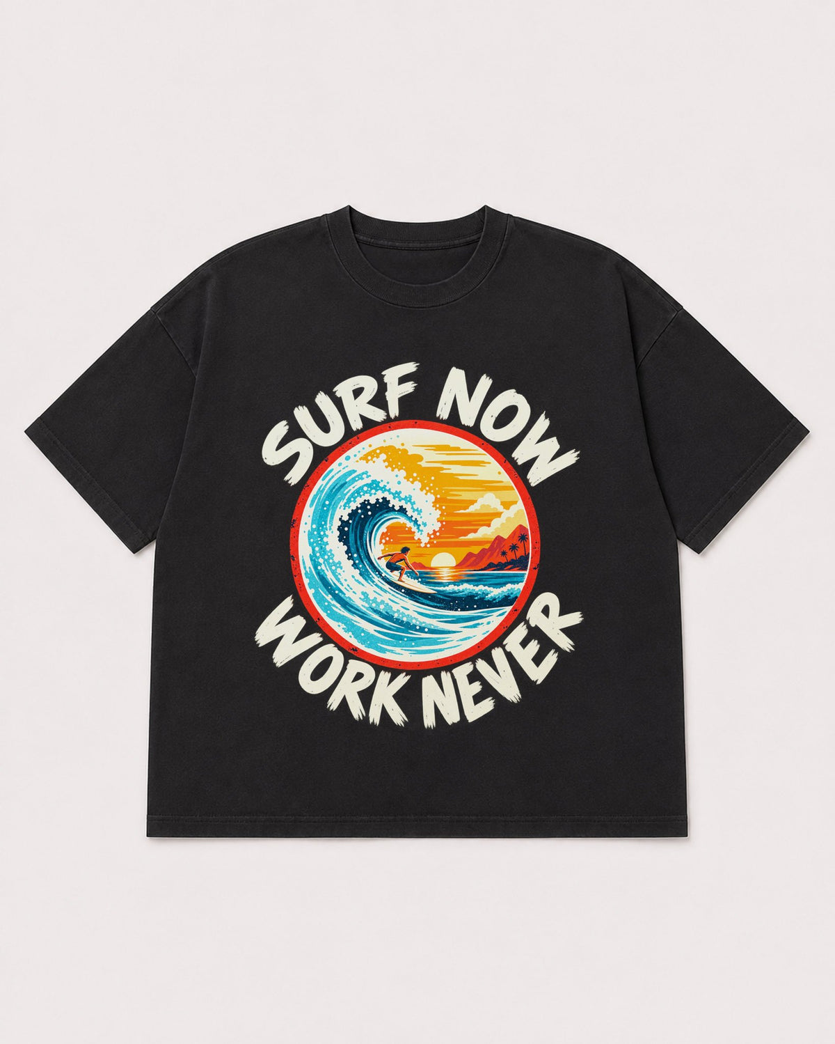 Mockup Boxy Heavyweight Tee Black product