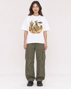 Mockup Boxy Heavyweight Tee White female full-body 02