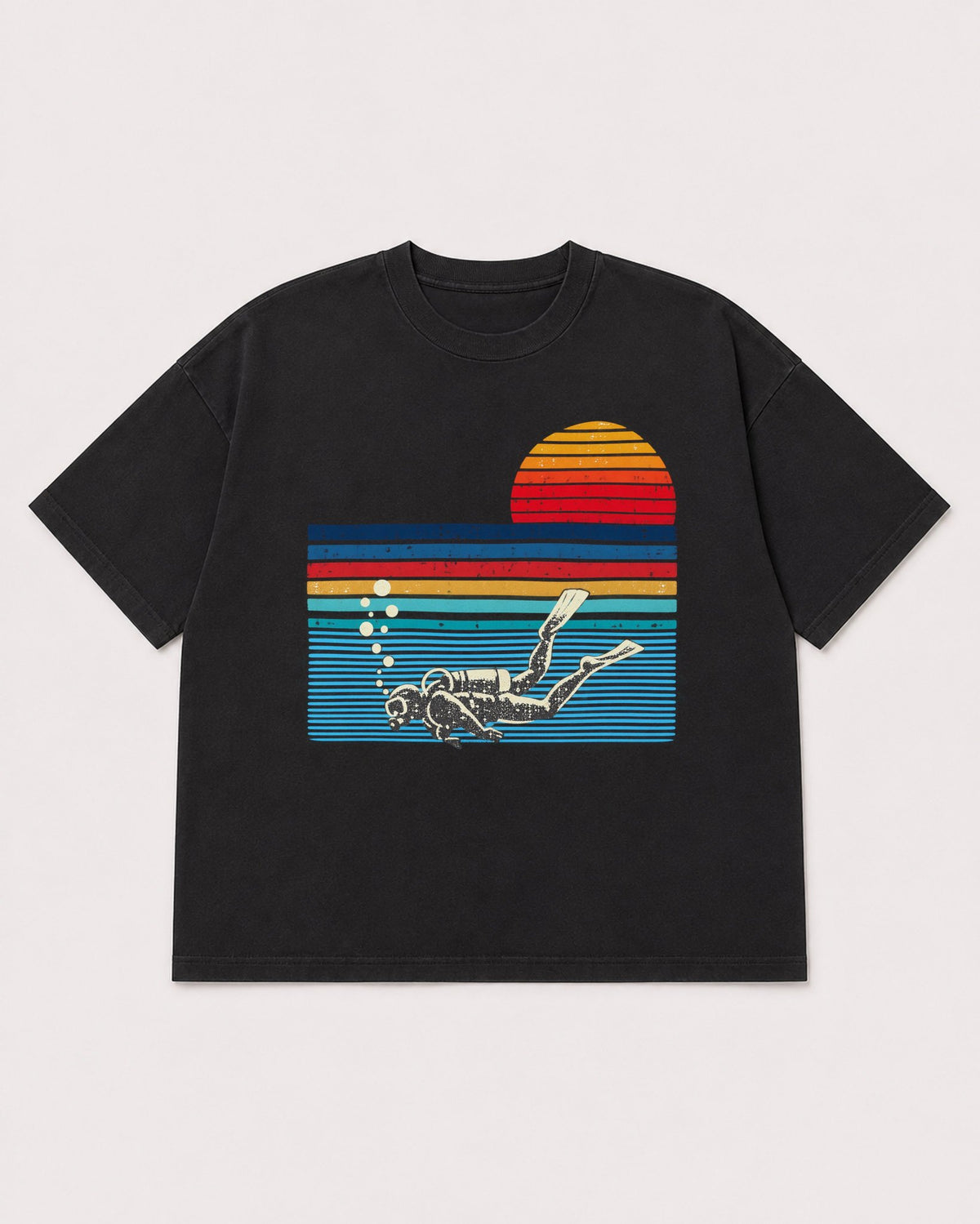 Mockup Boxy Heavyweight Tee Black product