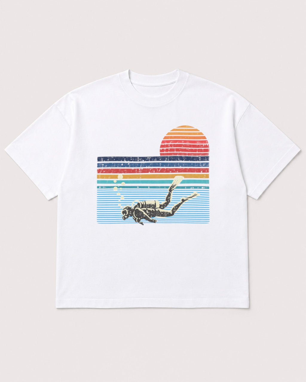 Mockup Boxy Heavyweight Tee White product