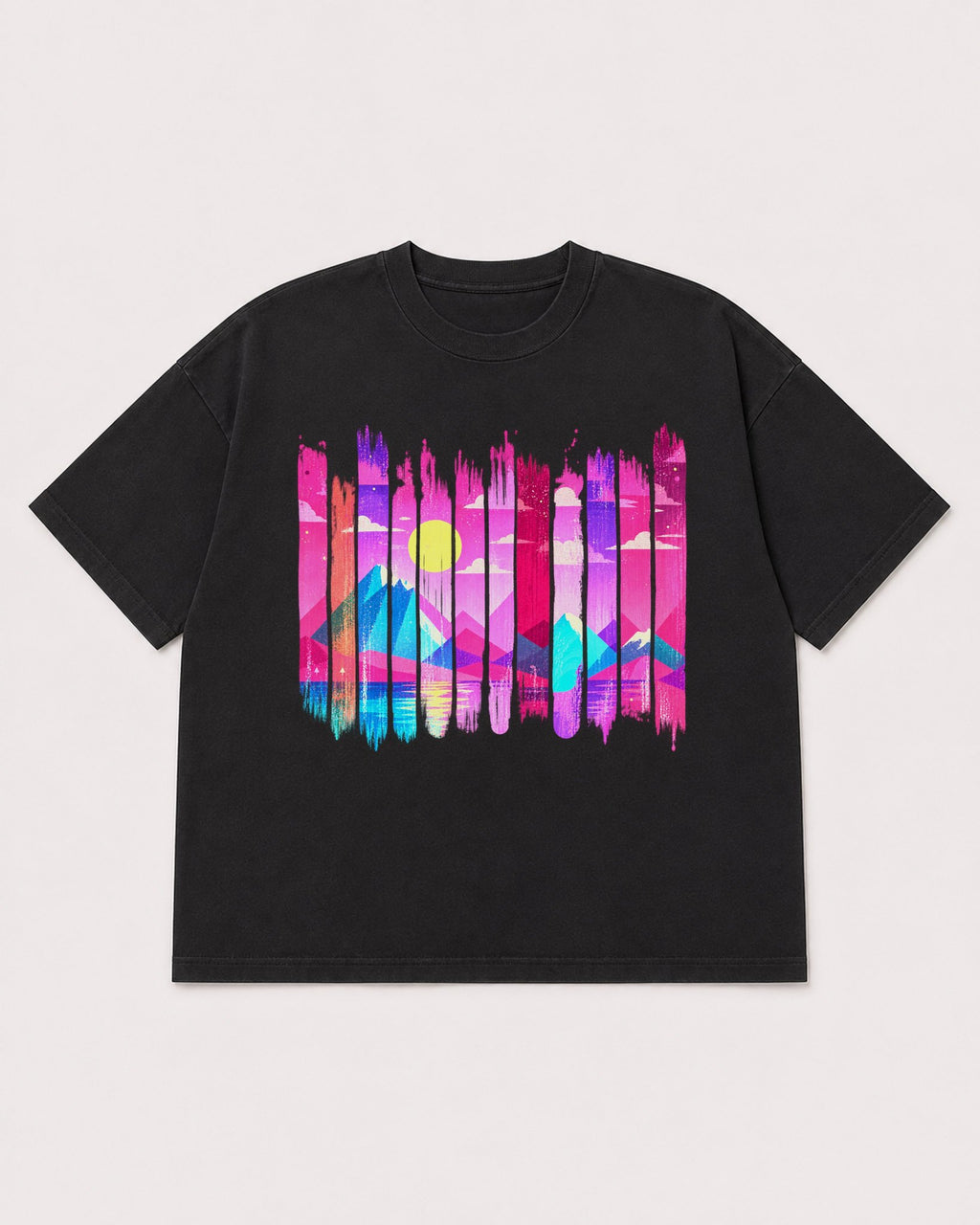 Mockup Boxy Heavyweight Tee Black product