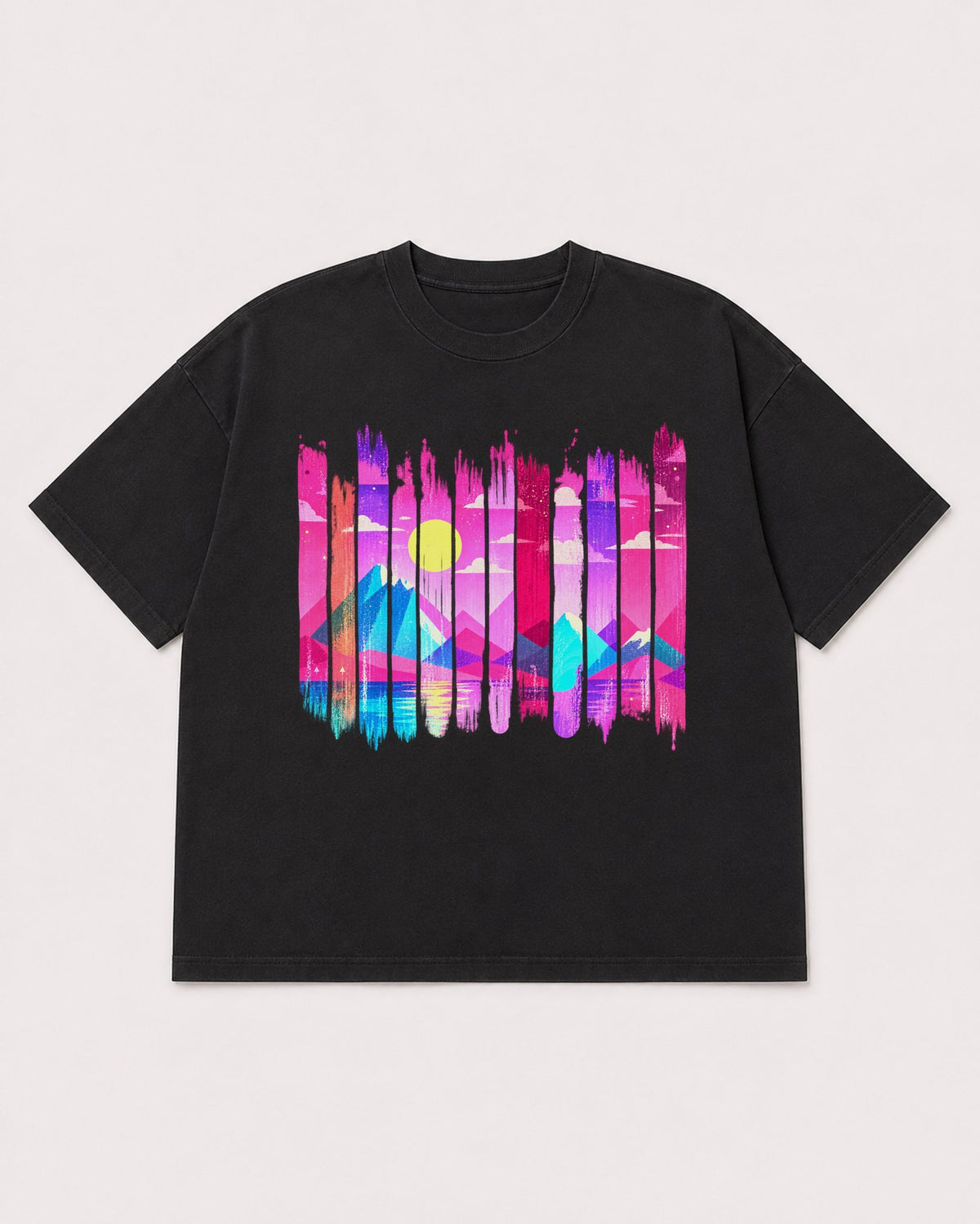 Mockup Boxy Heavyweight Tee Black product