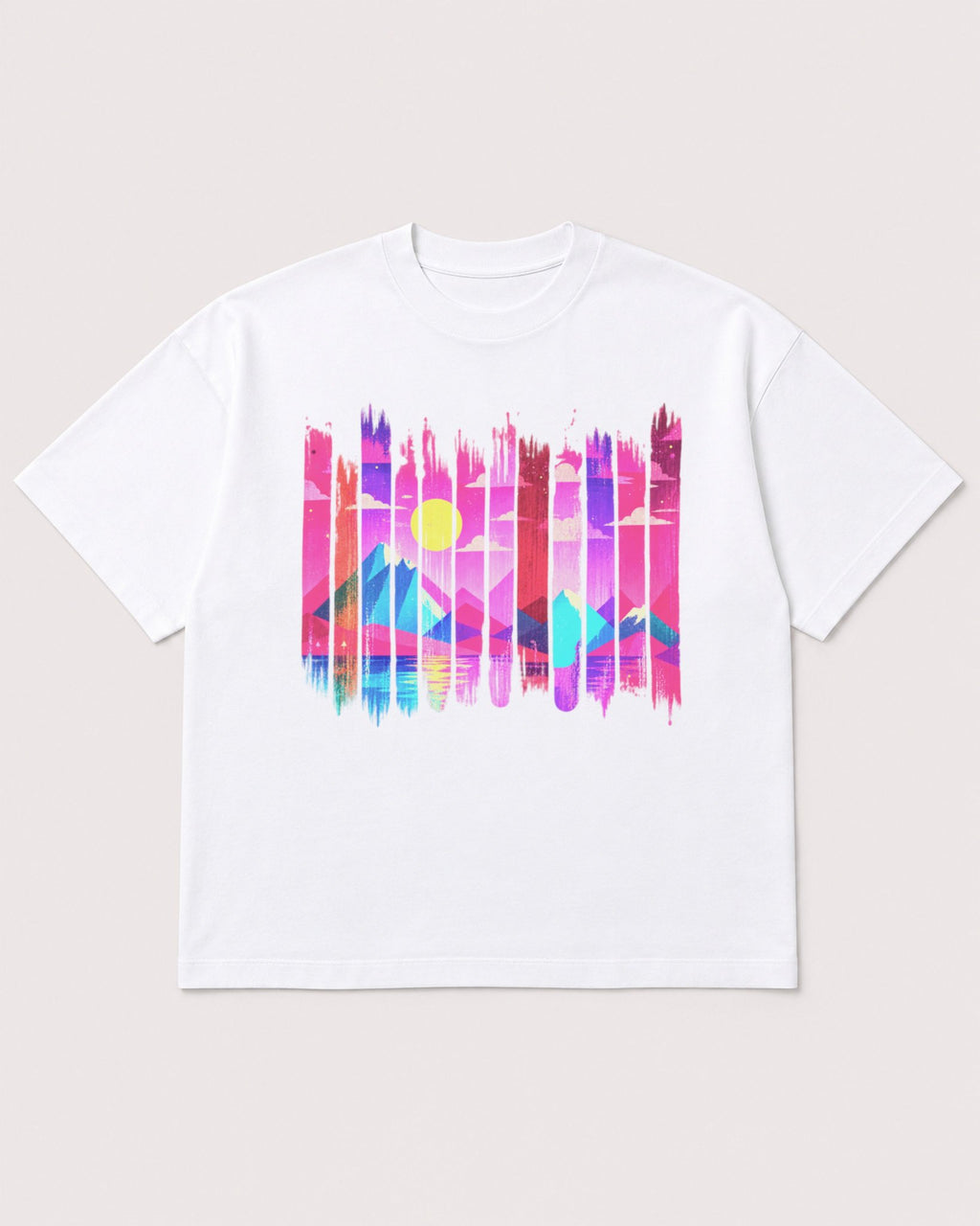 Mockup Boxy Heavyweight Tee White product