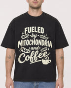 Mockup Boxy Heavyweight Tee Black male close-up 18