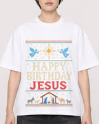 Mockup Boxy Heavyweight Tee White female close-up 23