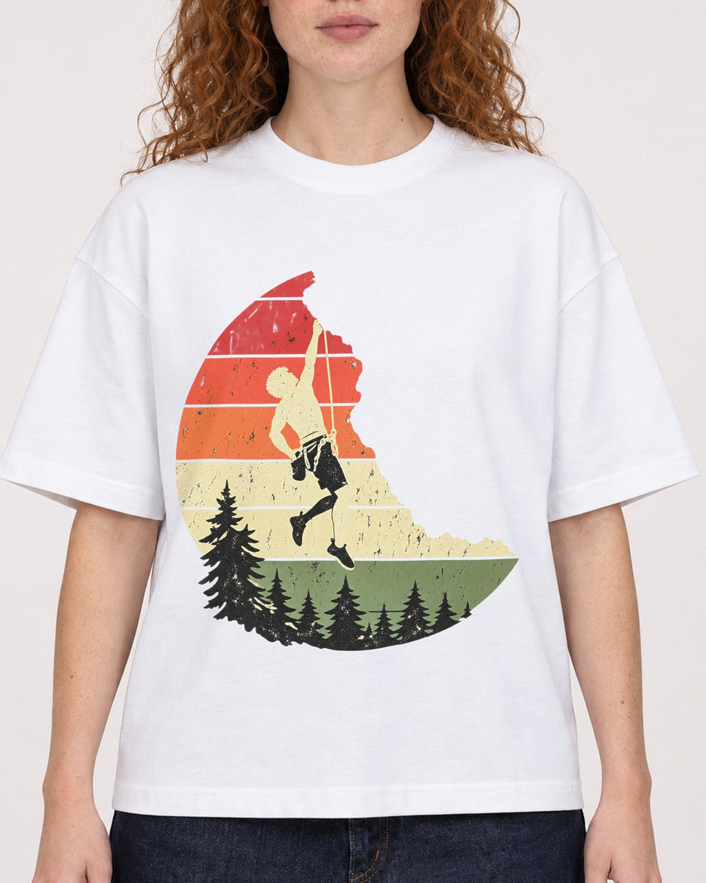 Mockup Boxy Heavyweight Tee White female close-up 09
