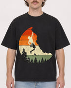 Mockup Boxy Heavyweight Tee Black male close-up 09