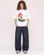 Mockup Boxy Heavyweight Tee White female full-body 09