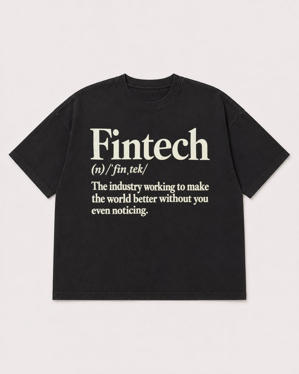 Mockup Boxy Heavyweight Tee Black product