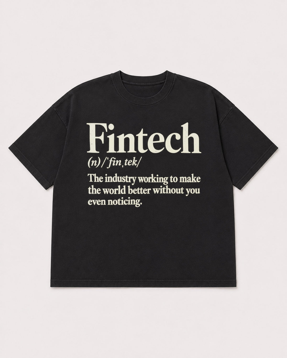 Mockup Boxy Heavyweight Tee Black product