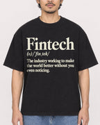 Mockup Boxy Heavyweight Tee Black male close-up 02