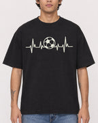 Mockup Boxy Heavyweight Tee Black male close-up 06