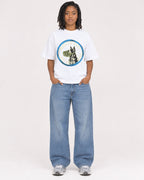 Mockup Boxy Heavyweight Tee White female full-body 15