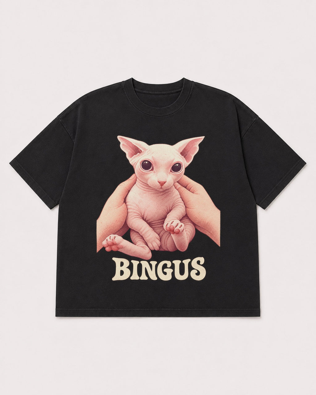 Mockup Boxy Heavyweight Tee Black product