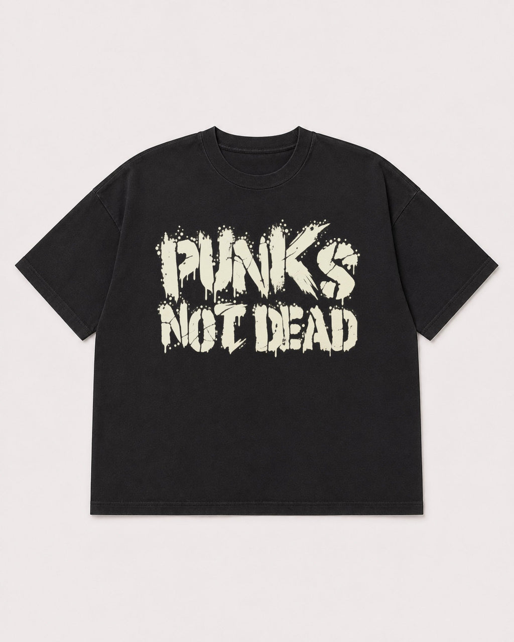 Mockup Boxy Heavyweight Tee Black product