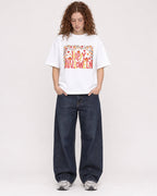 Mockup Boxy Heavyweight Tee White female full-body 09