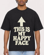 Mockup Boxy Heavyweight Tee Black male close-up 05