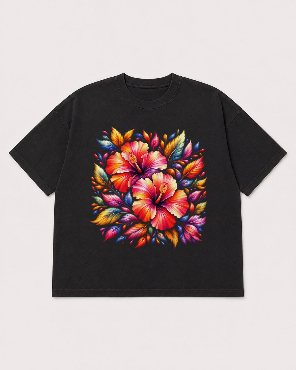 Mockup Boxy Heavyweight Tee Black product