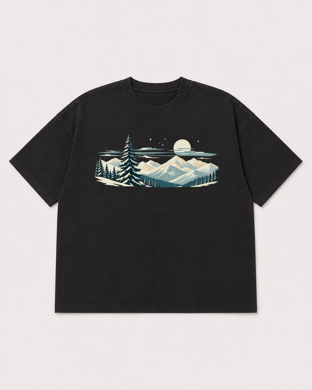 Mockup Boxy Heavyweight Tee Black product
