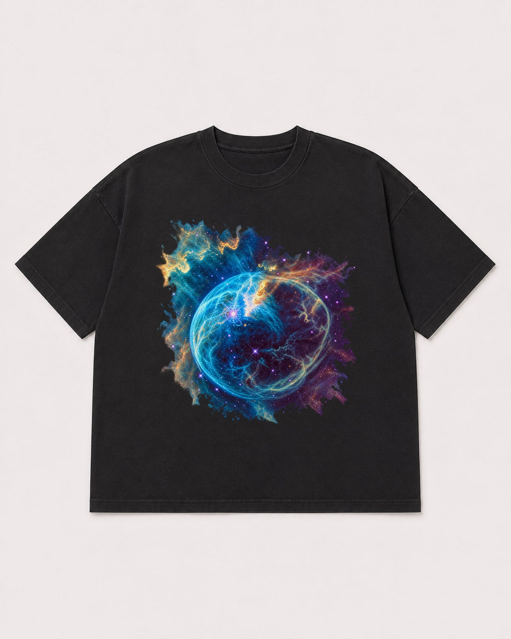 Mockup Boxy Heavyweight Tee Black product