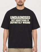 Mockup Boxy Heavyweight Tee Black male close-up 32