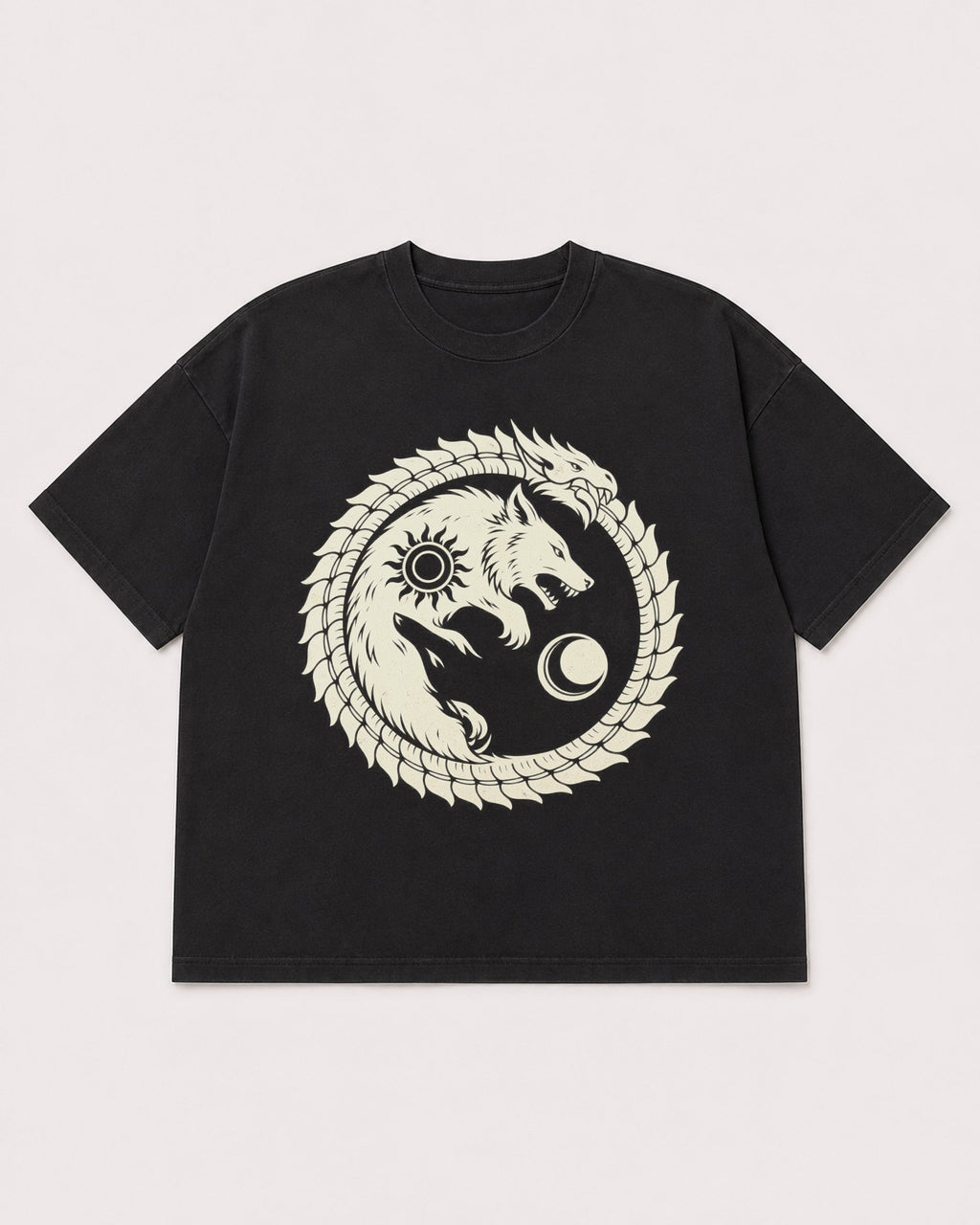 Mockup Boxy Heavyweight Tee Black product