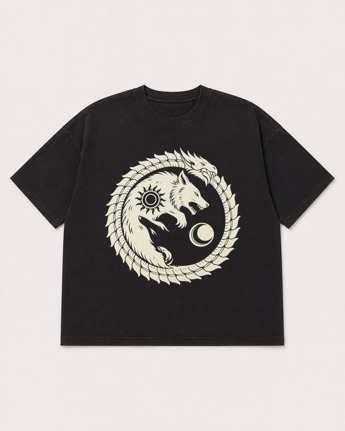 Mockup Boxy Heavyweight Tee Black product