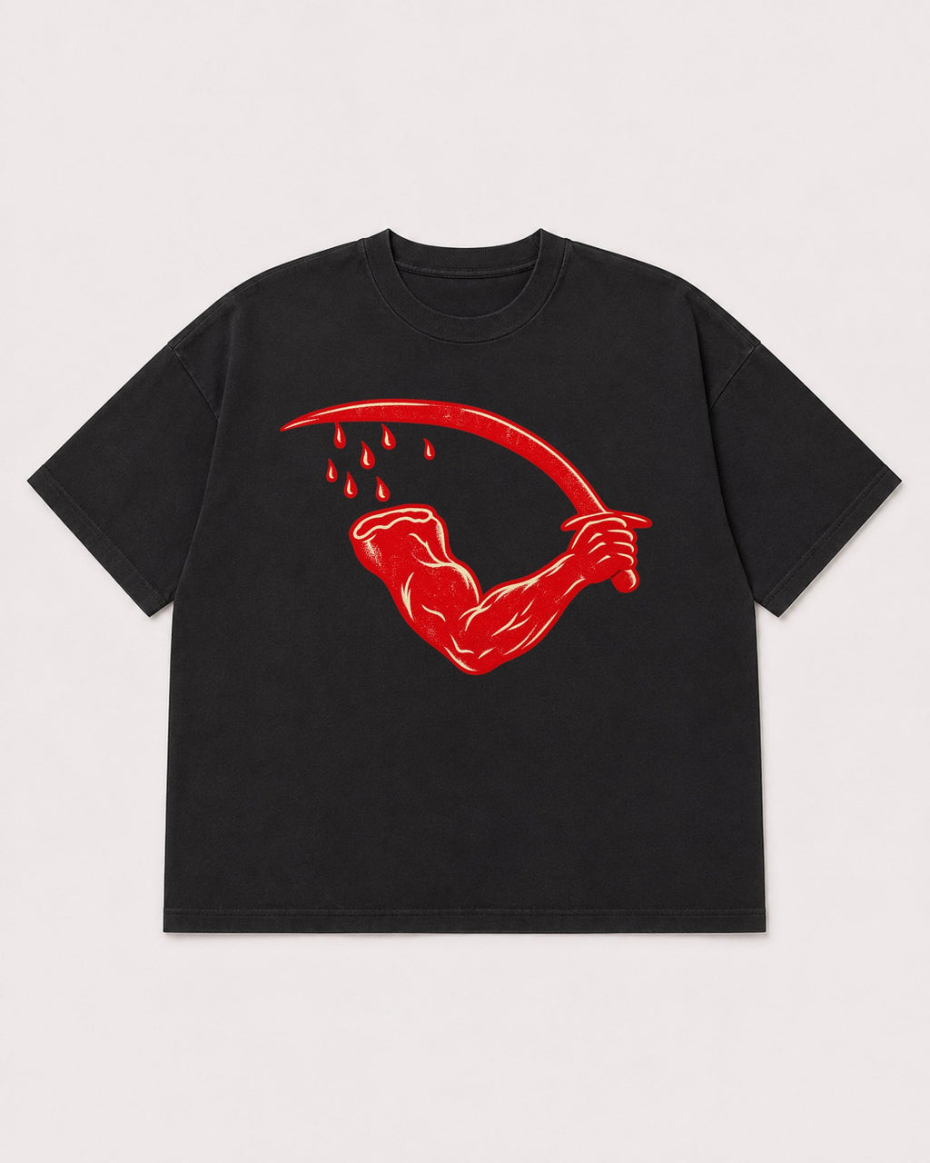 Mockup Boxy Heavyweight Tee Black product