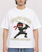 Mockup Boxy Heavyweight Tee White male close-up 03