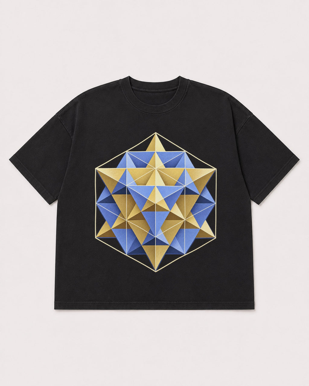 Mockup Boxy Heavyweight Tee Black product