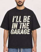 Mockup Boxy Heavyweight Tee Black male close-up 07