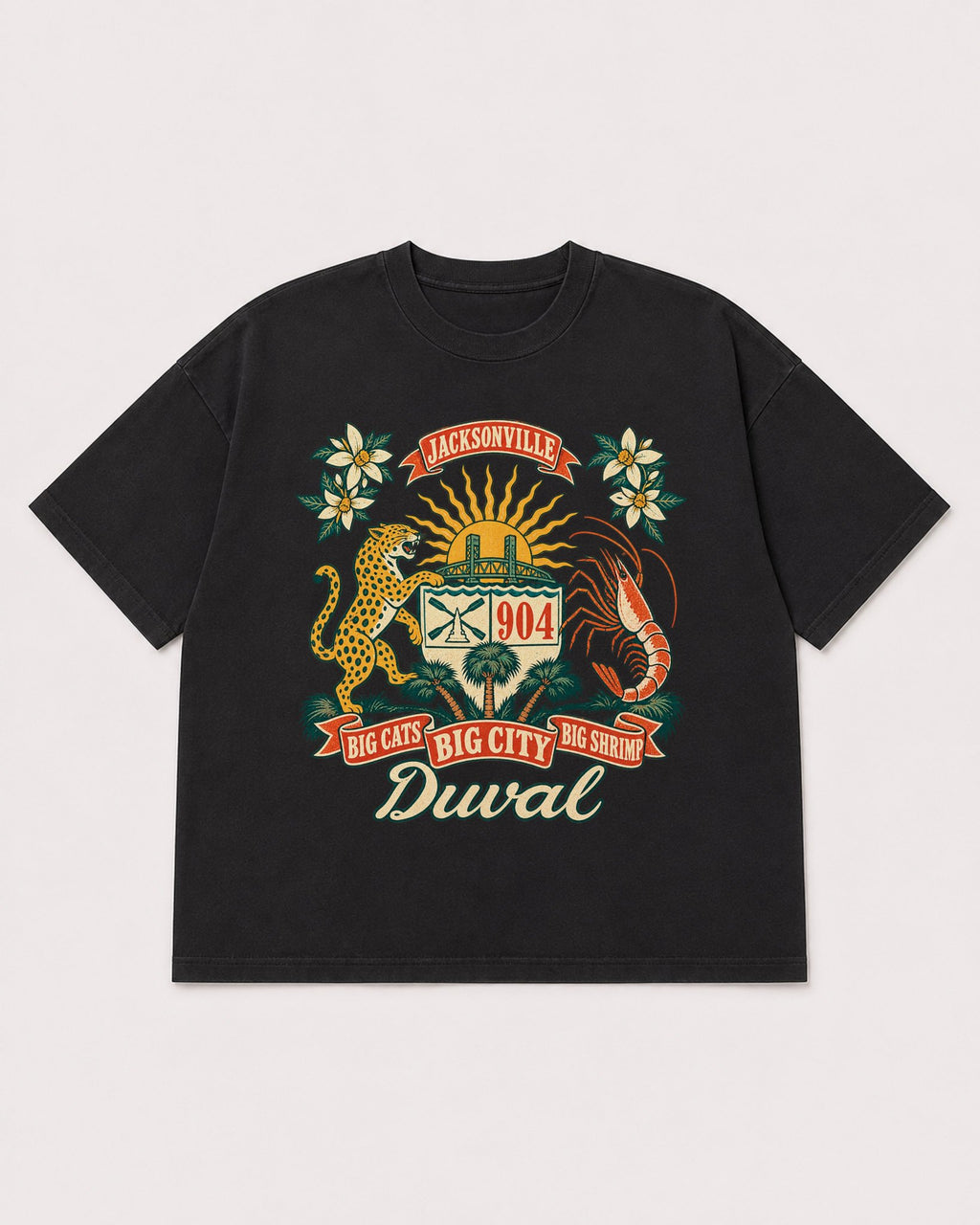 Mockup Boxy Heavyweight Tee Black product