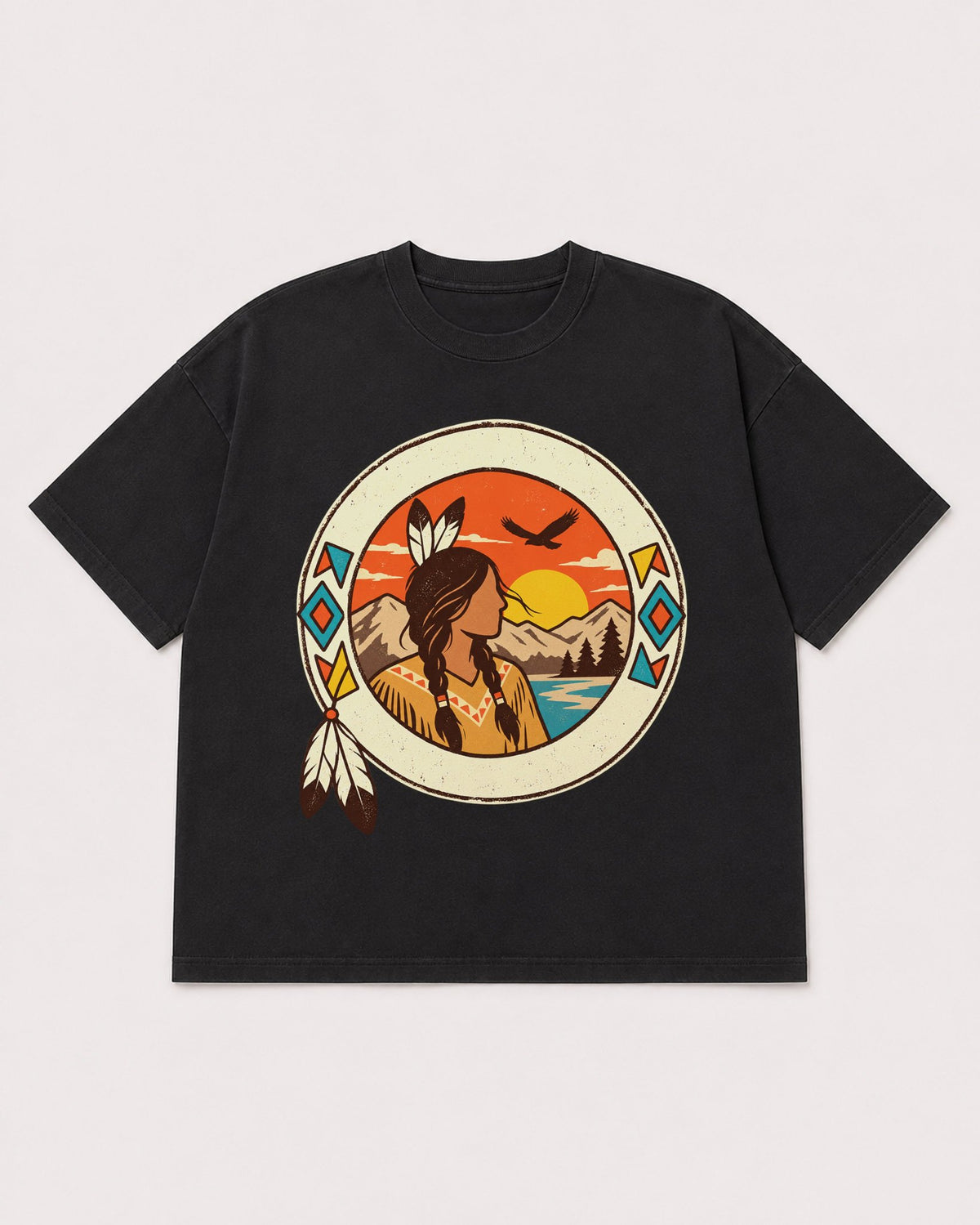 Mockup Boxy Heavyweight Tee Black product