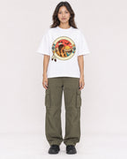 Mockup Boxy Heavyweight Tee White female full-body 02