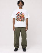 Mockup Boxy Heavyweight Tee White male full-body 04