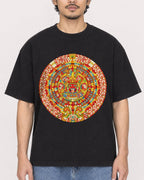 Mockup Boxy Heavyweight Tee Black male close-up 02